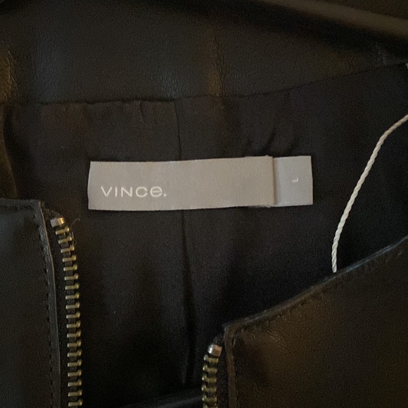 Vince lamb skin leather coat - Picture 2 of 3
